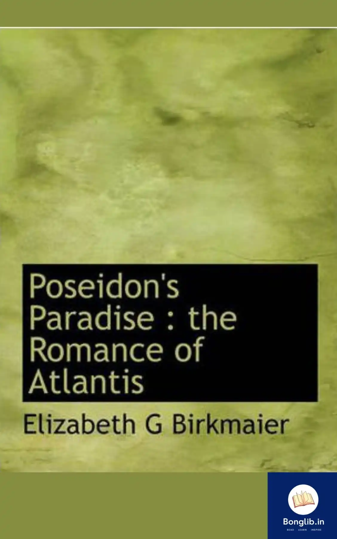 BooK cover ofPoseidon’s Paradise: The Romance of Atlantis
